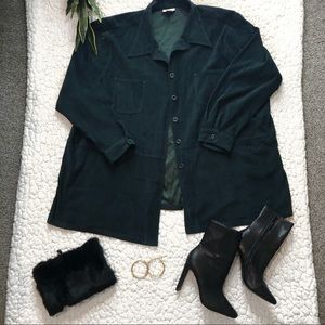 Velvet shirt (deep turquoise)